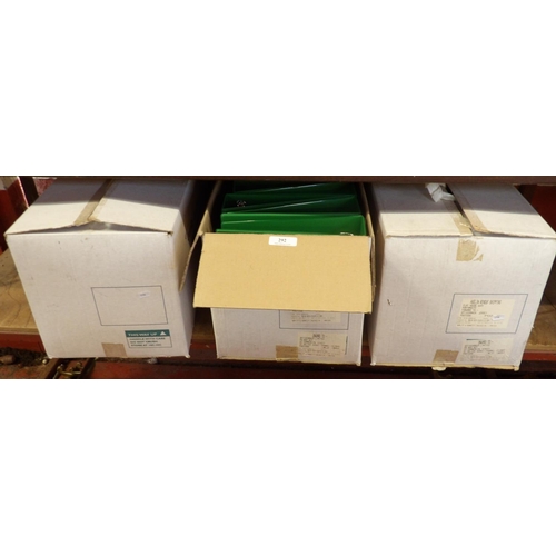 292 - Three boxes of ring binders - new