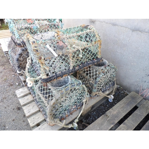 28 - Three parlour lobster pots