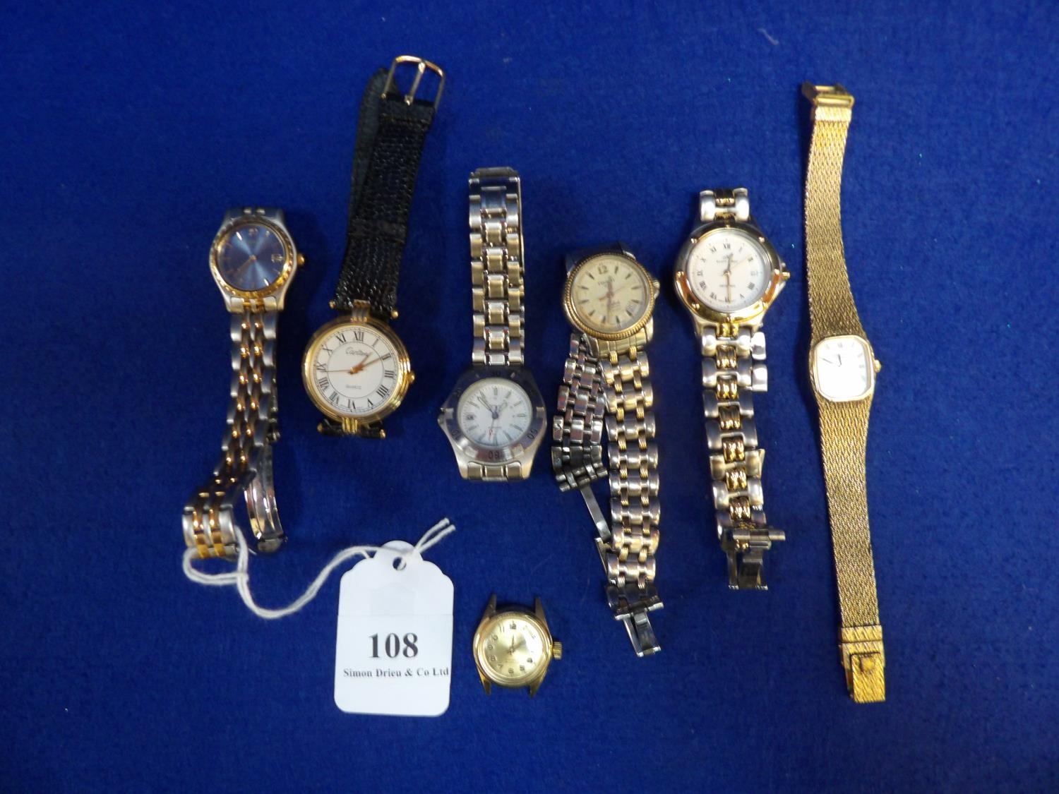 A collection of six watches by Seiko, Sekonda, Claus Kobec and other makers