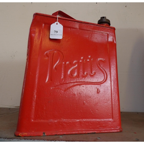 79 - A vintage Pratts fuel can