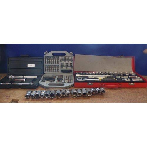 95 - Assorted socket and bit sets