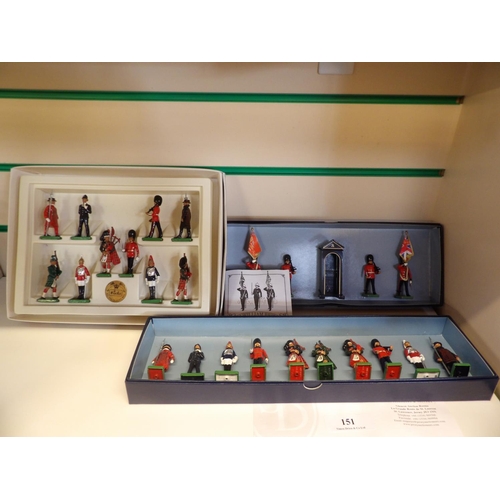 151 - A range of Britain's toy military soldiers in original boxes