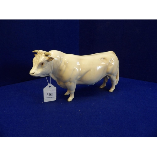 301 - A Beswick model of a Charolais Bull