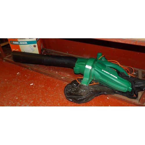 361 - A Black & Decker electric garden vacuum together with a Black & Decker wallpaper stripper