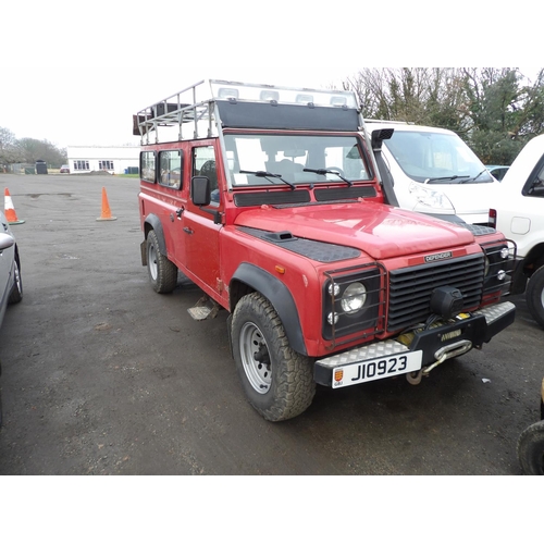 14 - A 1993 Land Rover Defender 110 seven seat left hand drive station wagon J10923 (diesel/manual), odom... 