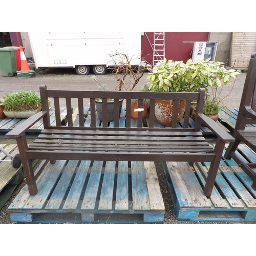 70 - A teak garden bench