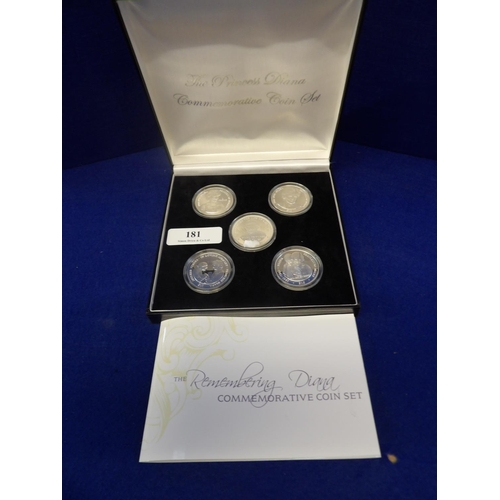 181 - The Remembering Diana Commemorative Coin set