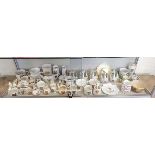 190 - A large and varied accumulation of crested souvenir ware