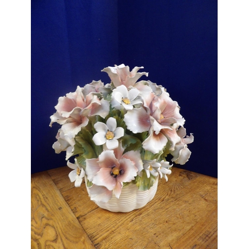 241 - A ceramic bouquet of flowers