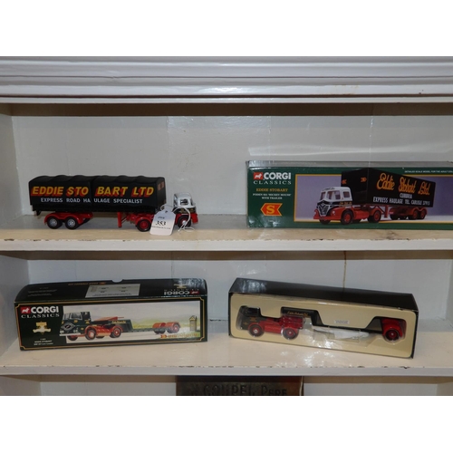 353 - Two Corgi Classics Eddie Stobart diecast models