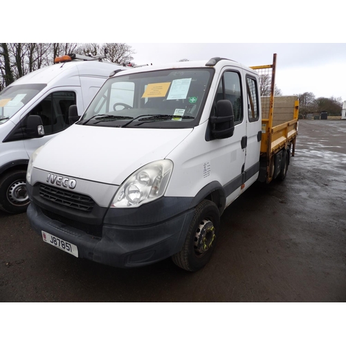 17 - A 2014 Iveco 70C 17L 3.0 TDi double cab tipper with rear tail lift J87851 (diesel/manual), odometer ... 