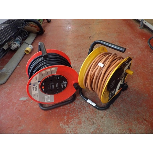 107 - Two electric cable reels