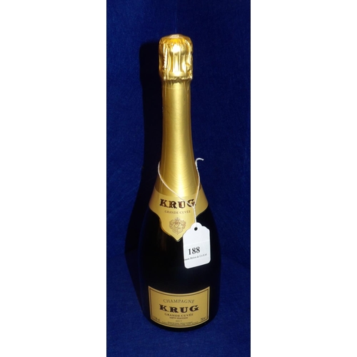 188 - A bottle of Krug Grand Cuvee 168em edition Champagne