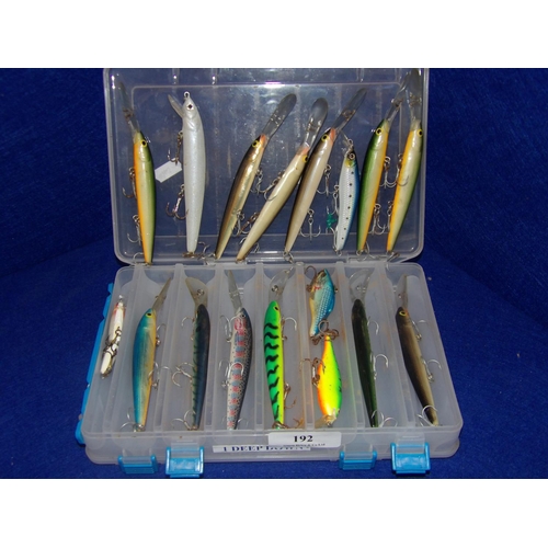 192 - An assortment of fishing lures