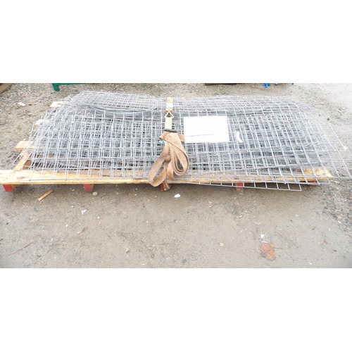 34 - A range of galvanised Gabion baskets - unused