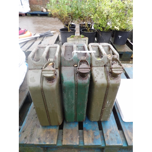 59 - Three 20L jerry cans