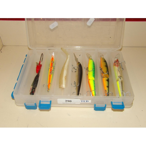 290 - Assorted fishing lures