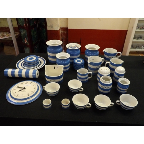 313 - A varied assortment of TG Green Cornishware