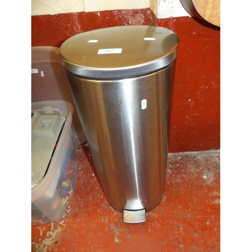 353 - A Brabantia brushed steel pedal waste bin