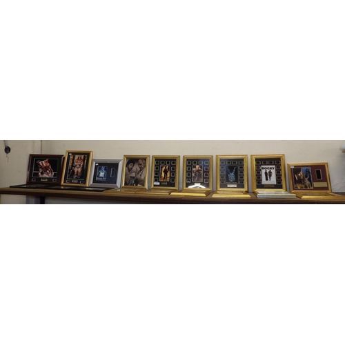 401 - Various framed limited edition film cells pertaining to many movies together with various signed pho... 