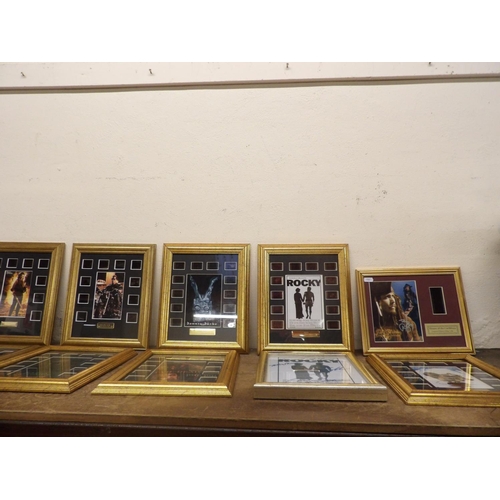 401 - Various framed limited edition film cells pertaining to many movies together with various signed pho... 