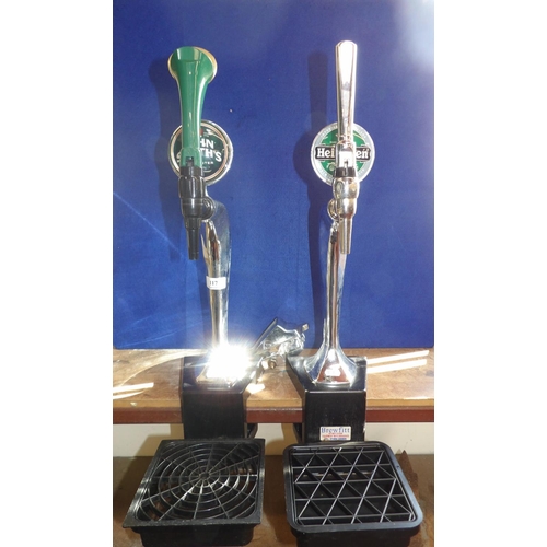 117 - Two counter mounted beer pumps
