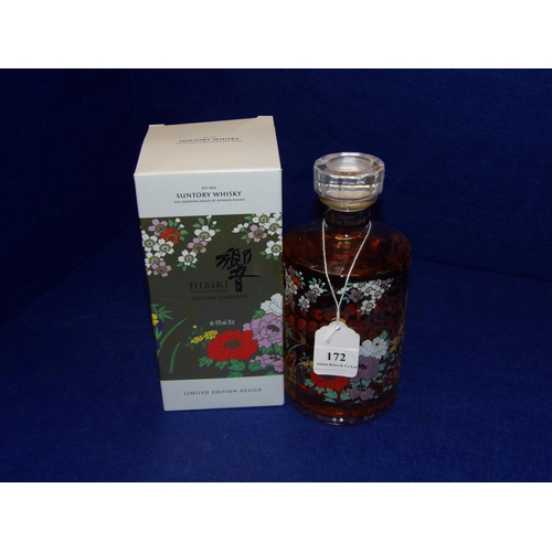 172 - A presentation bottle of Hibiki Japanese Harmony limited edition design Suntori Whisky