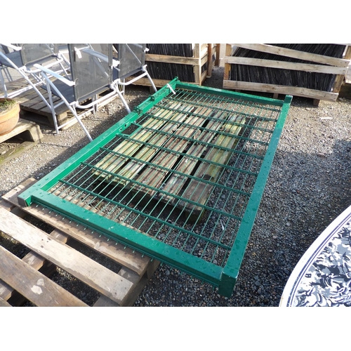26 - A box section and weld mesh entrance gate - new