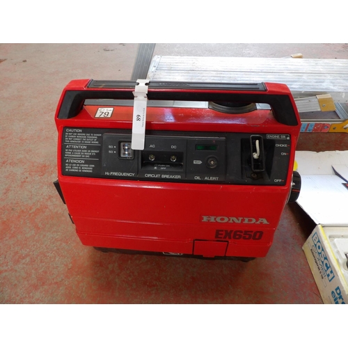 89 - A Honda EX650 portable generator