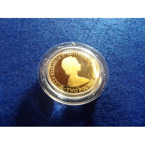 298 - A States of Jersey £2 gold coin to commemorate the Royal Wedding July 29th 1981