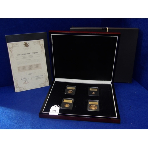 302 - A 2017 Angela Pistrucci Sovereign Collection: Gibraltar Issuing Authority 22 carat gold set