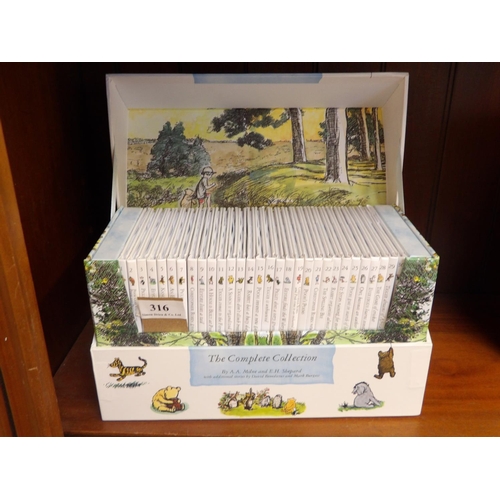 316 - A complete collection of Winnie the Pooh set of books