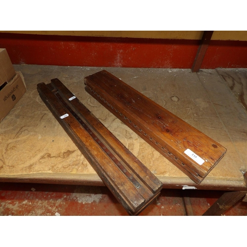 335 - Two vintage cigar moulds