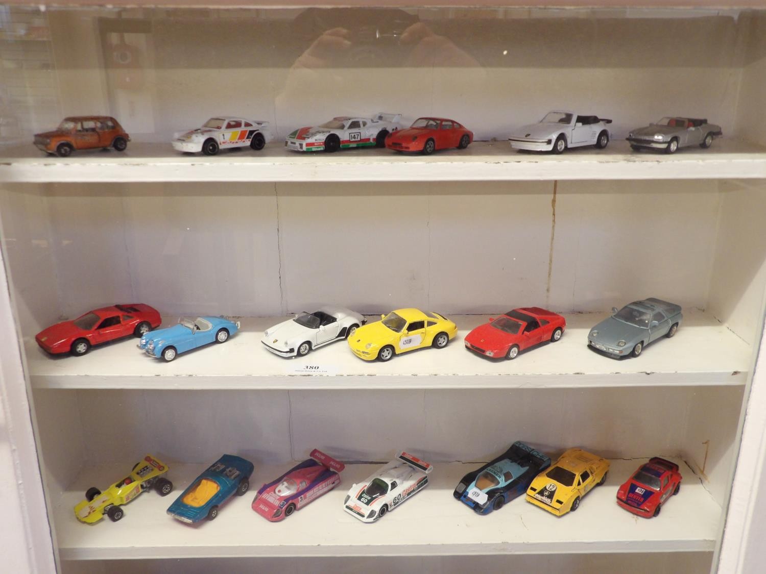 A collection of mid century diecast model motor cars