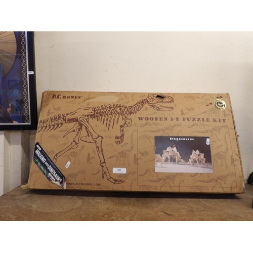 385 - A B.C. Bones wooden 3D puzzle kit of a Stegosaurus