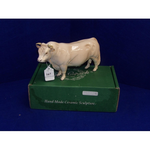 167 - A Beswick model of a Charolais Bull