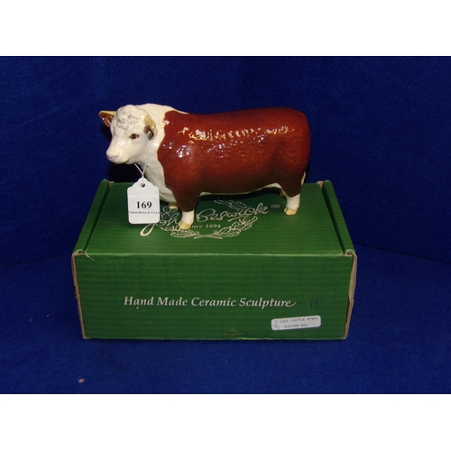 169 - A Beswick model of a Hereford Bull