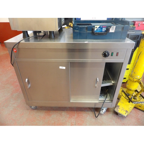 95 - A Parry stainless steel hot cupboard