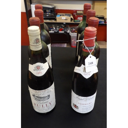 248 - Six bottles of 1966 Chateau Chene-Liege Pommerol together with two other bottles