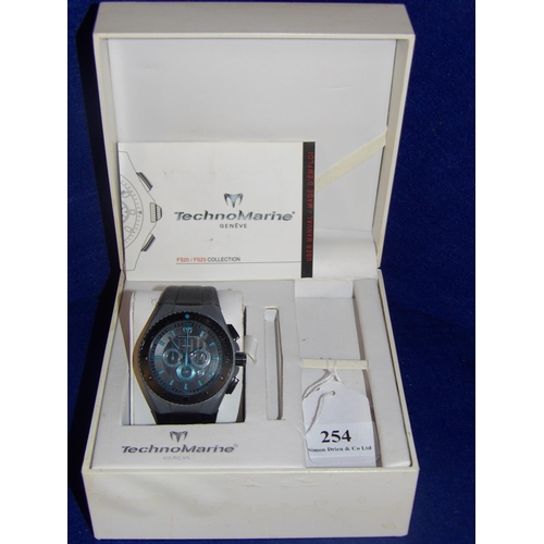 254 - A Technomarine wrist watch