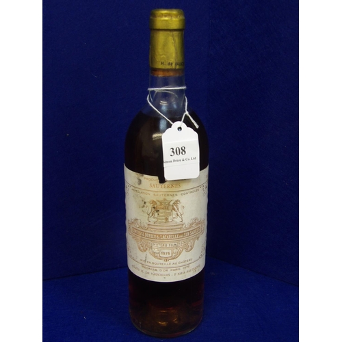 308 - A bottle of 1976 Chateau Filhot Sauterne