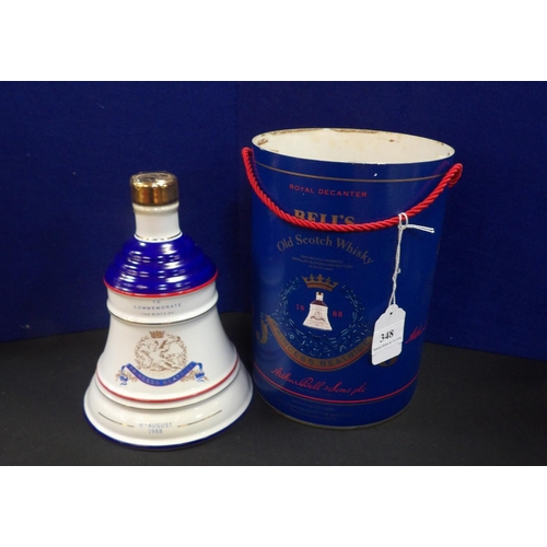 348 - A Bell's Commemorative Whisky decanter 