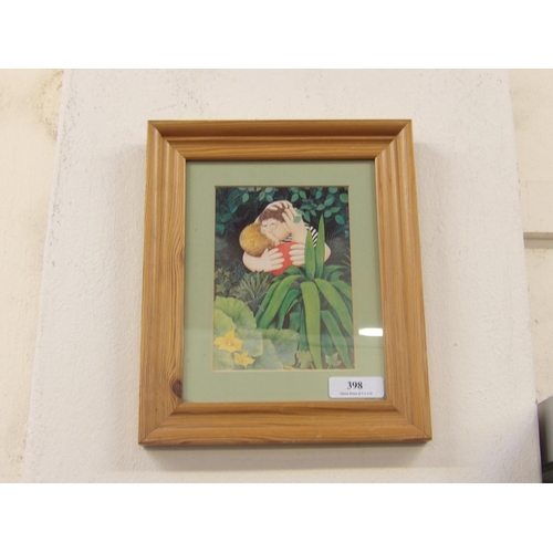 398 - Beryl Cook, a framed print