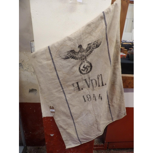 437 - A World War II German produce sack marked and dated 1944