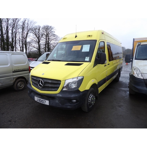 19 - A 2014 Mercedes Sprinter 2.1 CDi fifteen seat (nine passenger seats currently fitted) minibus ambula... 
