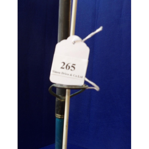 265 - A Sigma Bass rod fitted a Shakespeare fixed spool reel