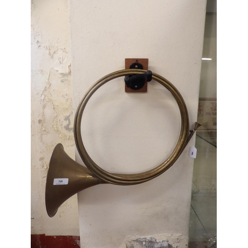 340 - A vintage brass horn