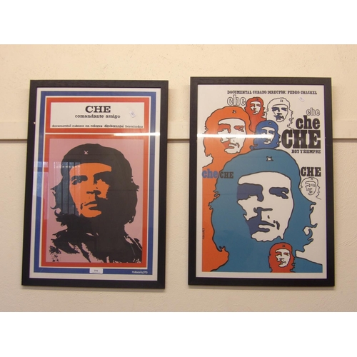 194 - Two framed prints pertaining to Che Guevara