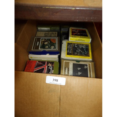 398 - A large quantity of mid century stereo eight track audio cartridges