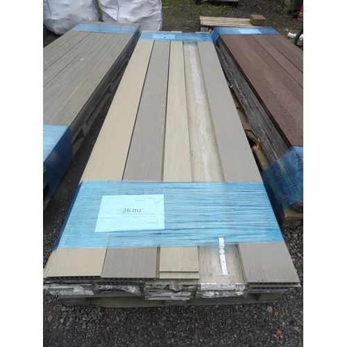 27 - A quantity of HD Deck composite prime decking boards (26 sqm) - unused